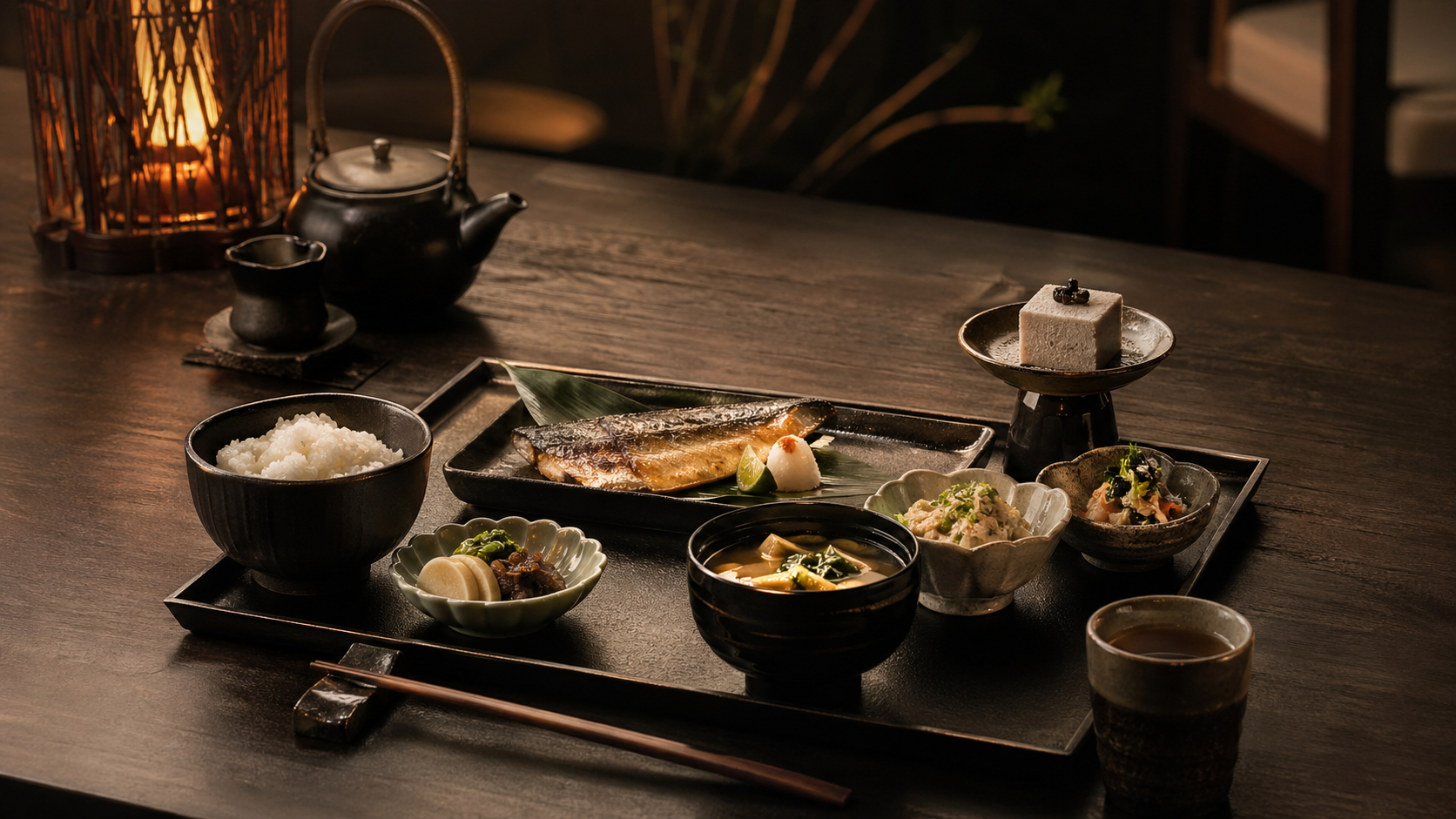 Kinu Dining teishoku trays