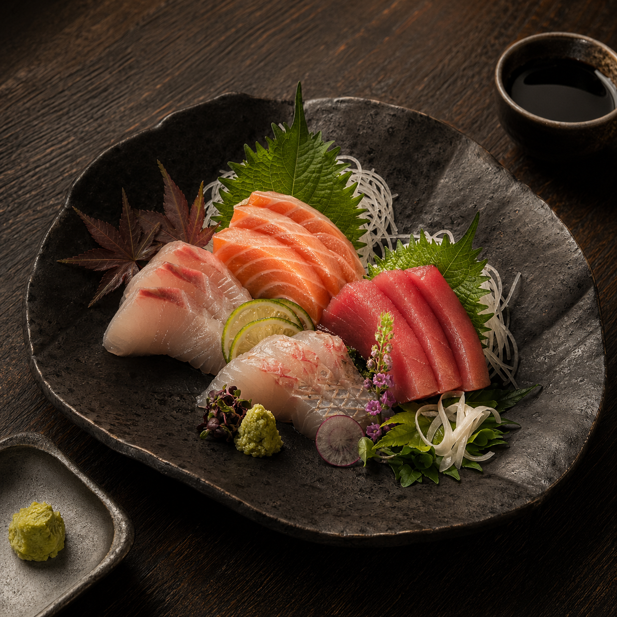 Sashimi moriwase at Kinu Dining